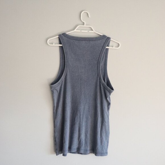 Aerie Women's Blue Sz XXL Ribbed Scoop Neck Stretch Racerback Tank Top - Picture 2 of 9
